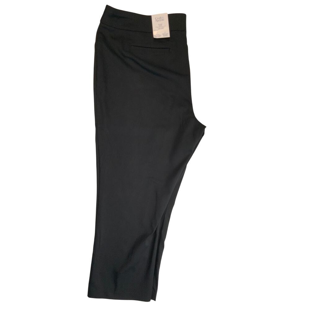 Croft & Barrow Black Straight Pants 24W Petite